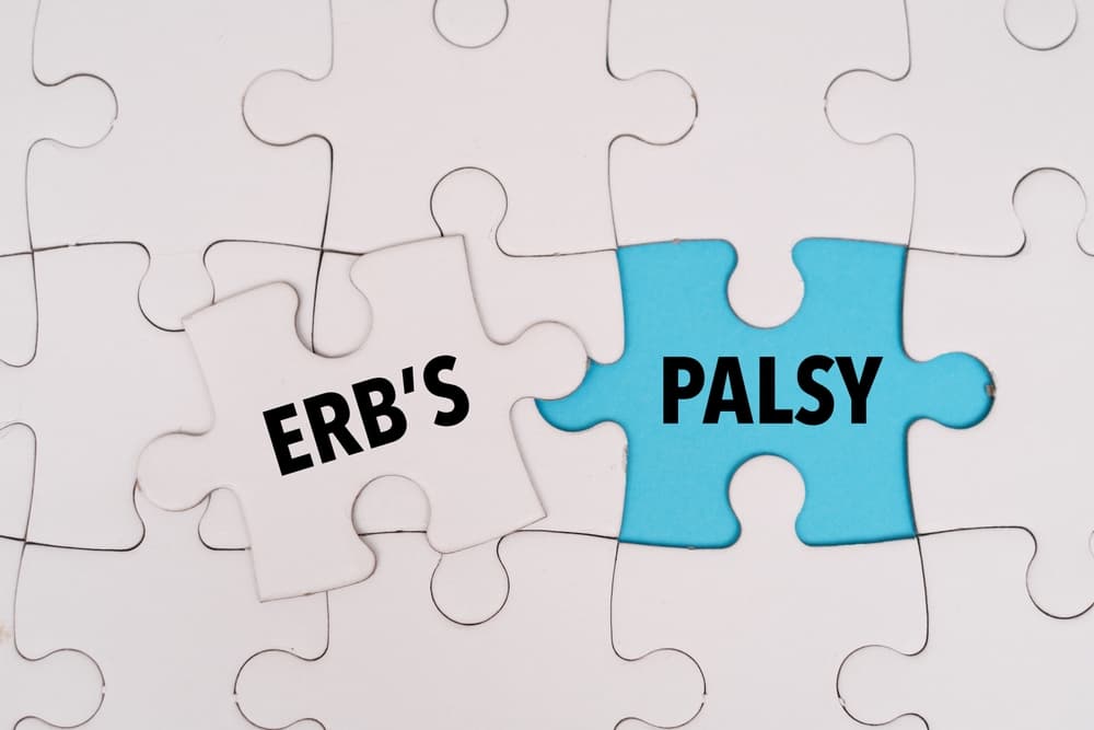 ERB&rsquo;S PALSY word alphabet letters on puzzle