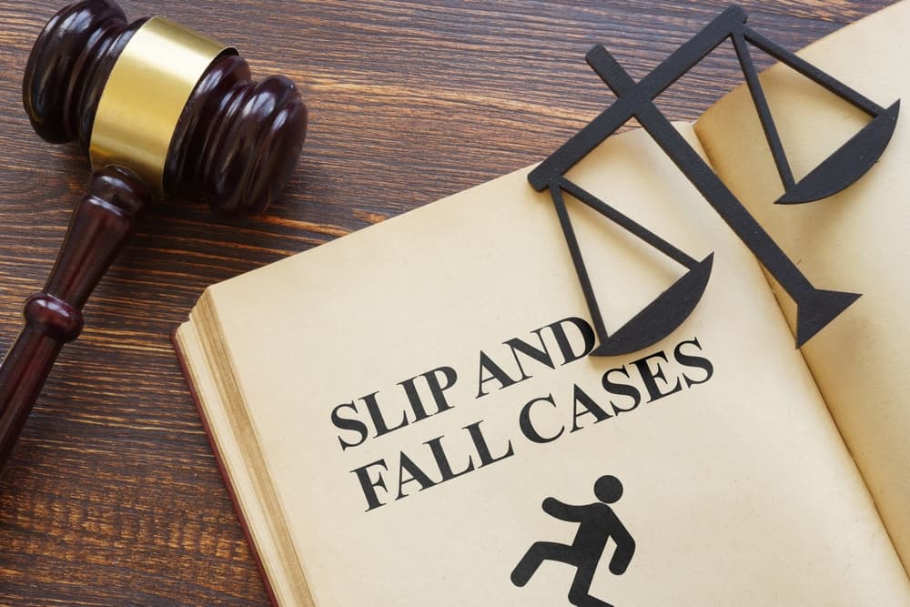 Slip and fall cases - Slip and fall laws concept