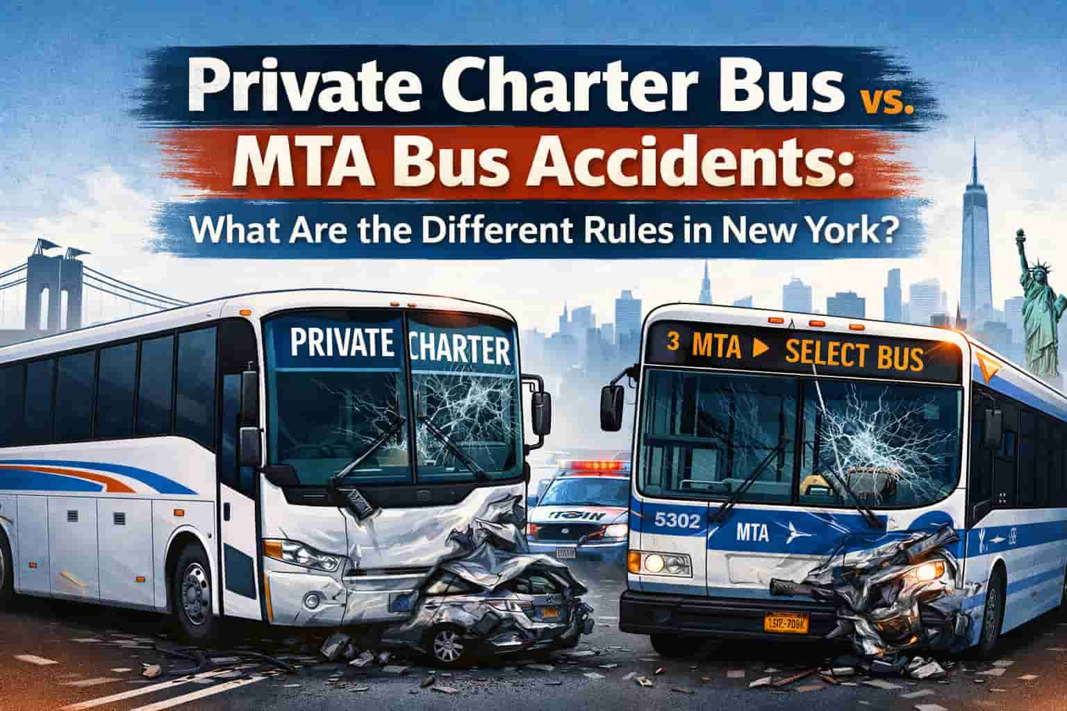 Private Charter Bus vs. MTA Bus Accidents What Are the Different Rules in New York