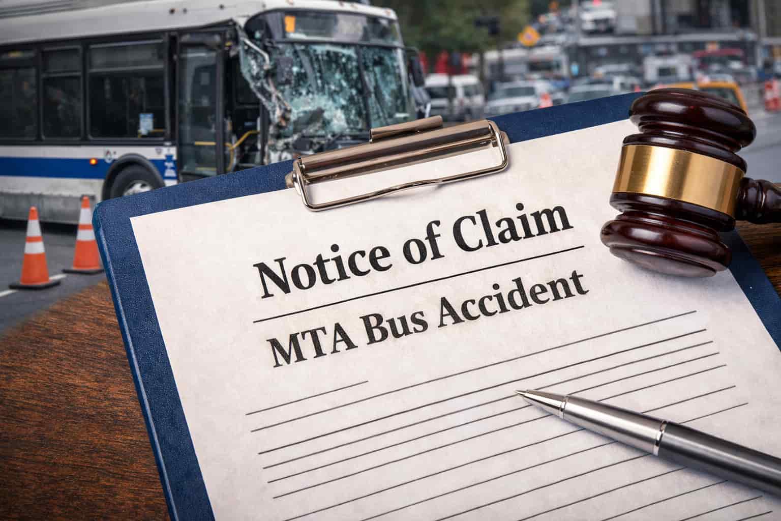 Notice of Claim in MTA Bus Accident